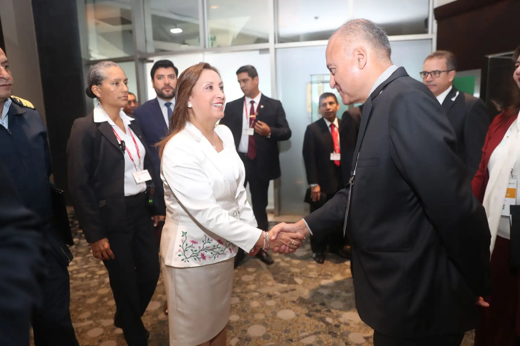 La jefa de Estado, Dina Boluarte, inauguró Simposio - XV Encuentro Internacional de Minería.
Foto: ANDINA/ Prensa Presidencia