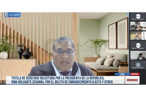Eduardo Barriga ejerció la defensa técnica de la presidenta Dina Boluarte. Captura TV