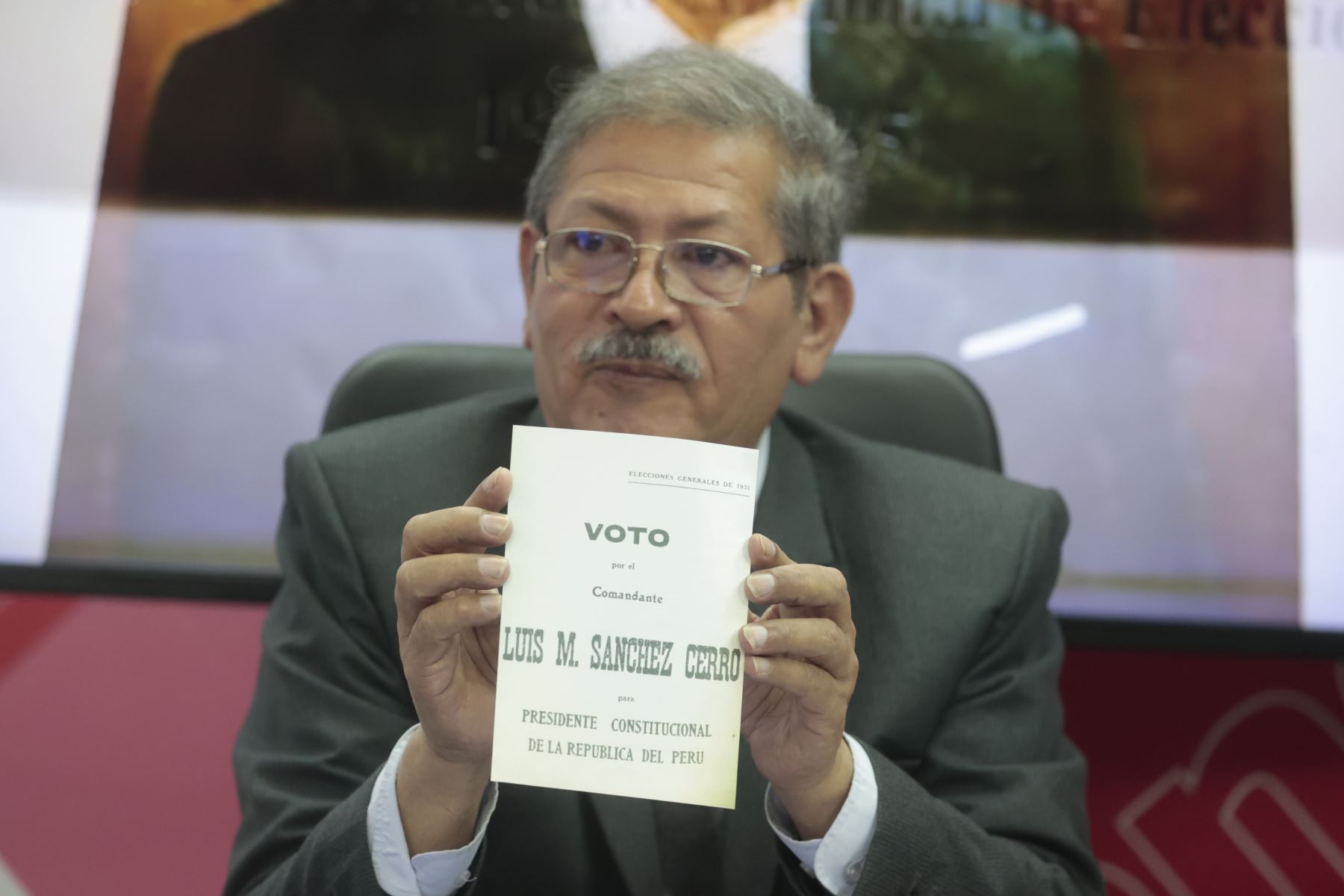 La boleta de votación de la primera elección coordinada por el JNE. ANDINA/Vidal Tarqui