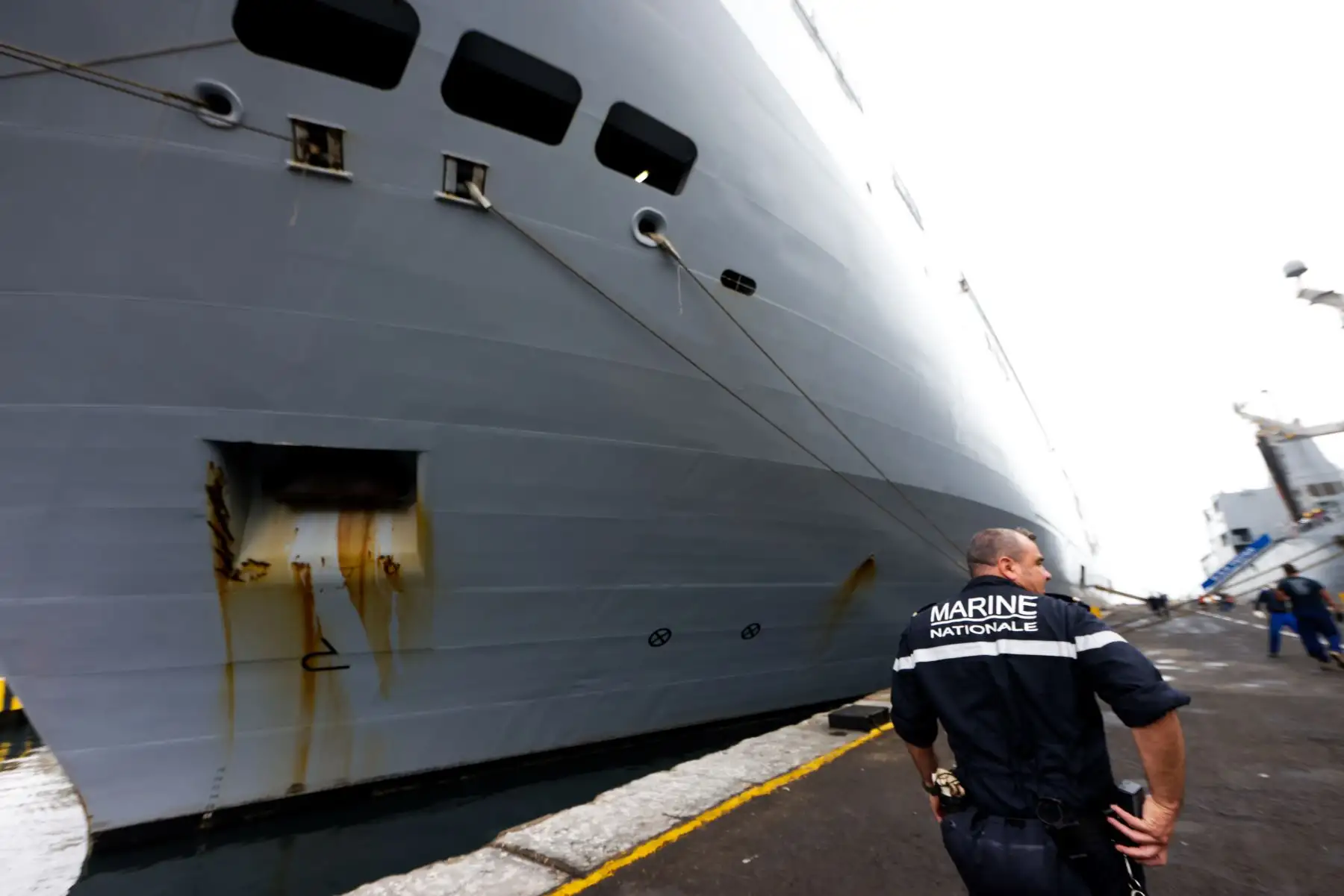 La “Misión Jeanne D´ARC” con el portahelicópteros anfibio “Tonnerre” de la Armada francesa visita la Base naval del Callao. Foto: ANDINA/Luis Iparraguirre