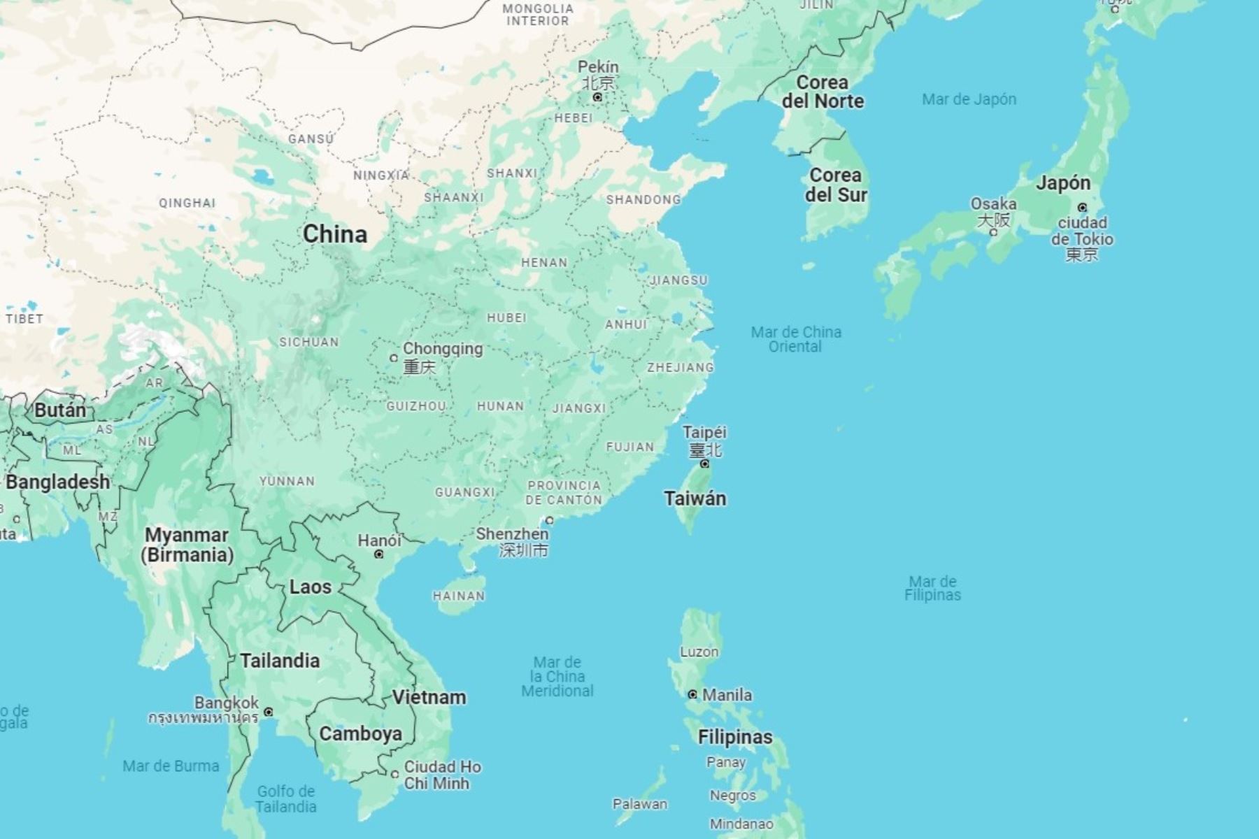 Mapa de ubicación tomado de Google Maps.