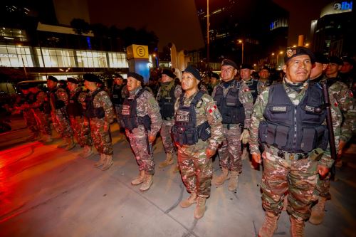 San Isidro: ministro del Interior lideró nuevo megaoperativo con más de 500 policías. Foto: ANDINA/Difusión.