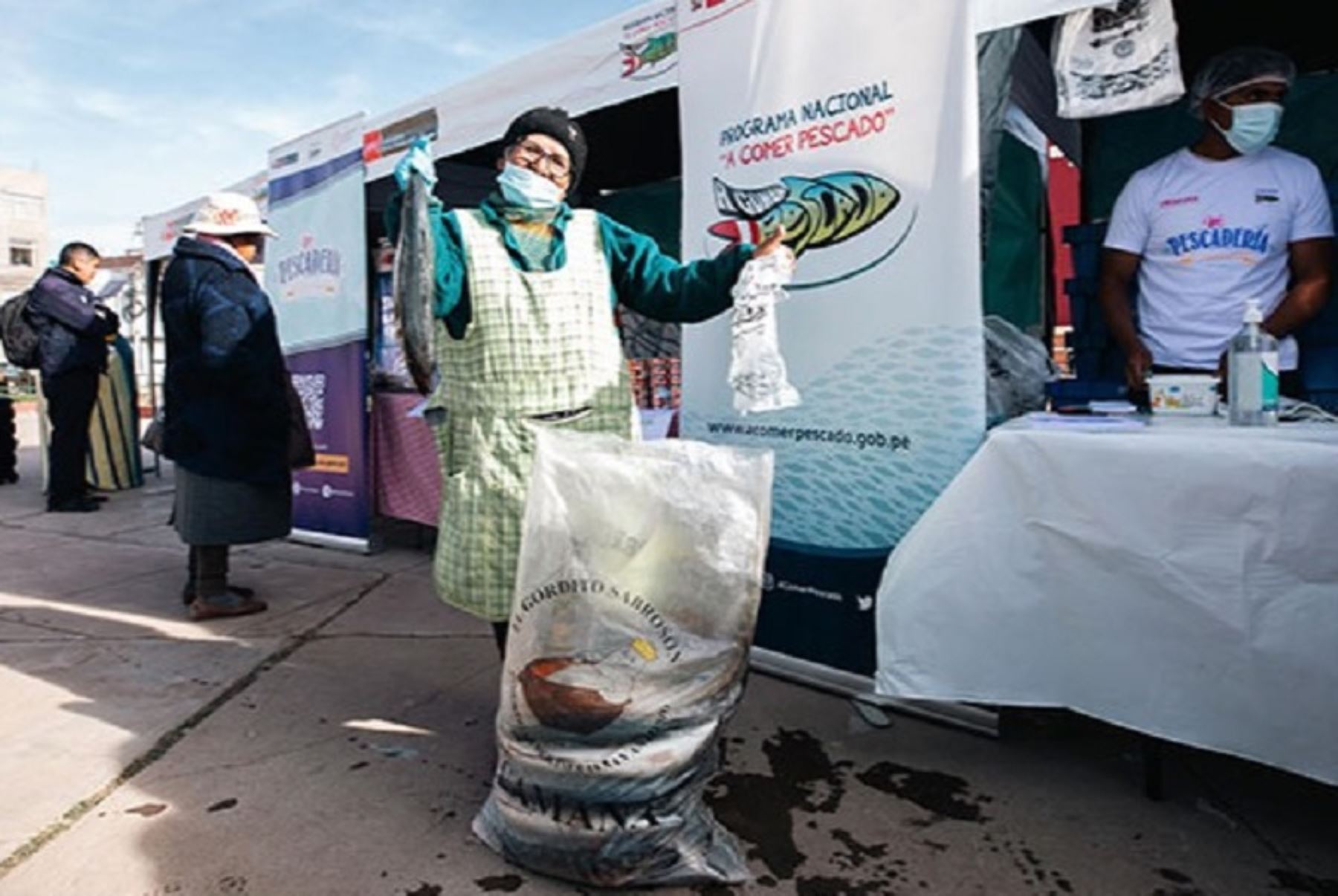 Programa "A comer pescado" del Ministerio de la Producción, lleva estos alimentos provenientes del mar a todo el país a precios económicos.ANDINA/Difusión