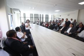 Ministra de Cultura, Leslie Urteaga también visitó la Universidad Nacional San Luis Gonzaga de Ica.