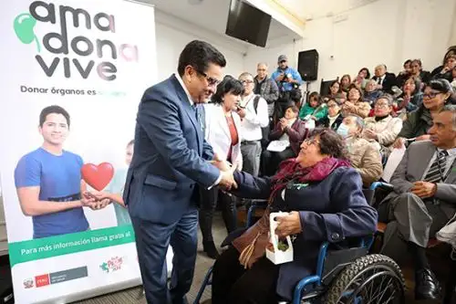 El ministro de Salud resaltó que la ley tiene el objetivo de mejorar la salud de los pacientes que están en lista de espera por un órgano o tejido vital. Foto: ANDINA/Difusión