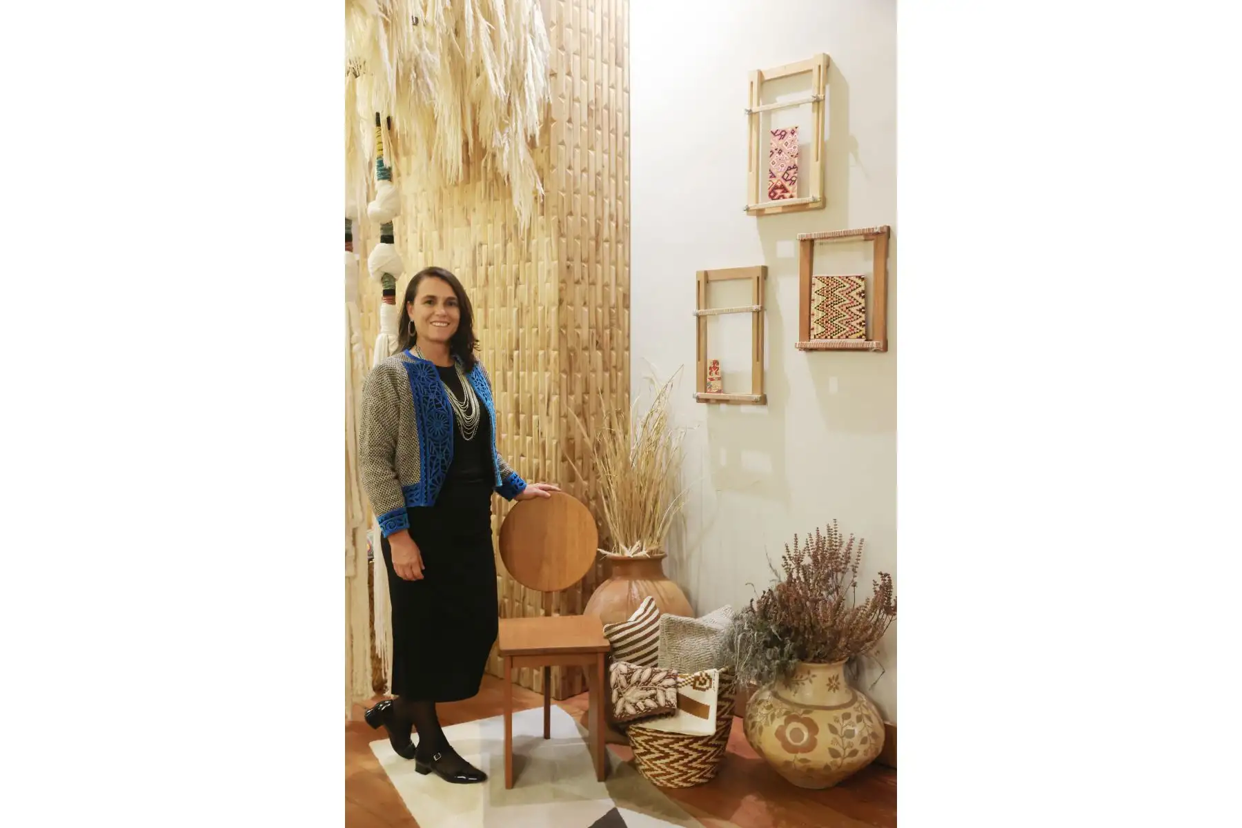 Marina Vella es la arquitecta que diseño la Suite Perú que SERFOR y MINCETUR exhiben en CASACORD 2024. Foto: ANDINA/Melina Mejía