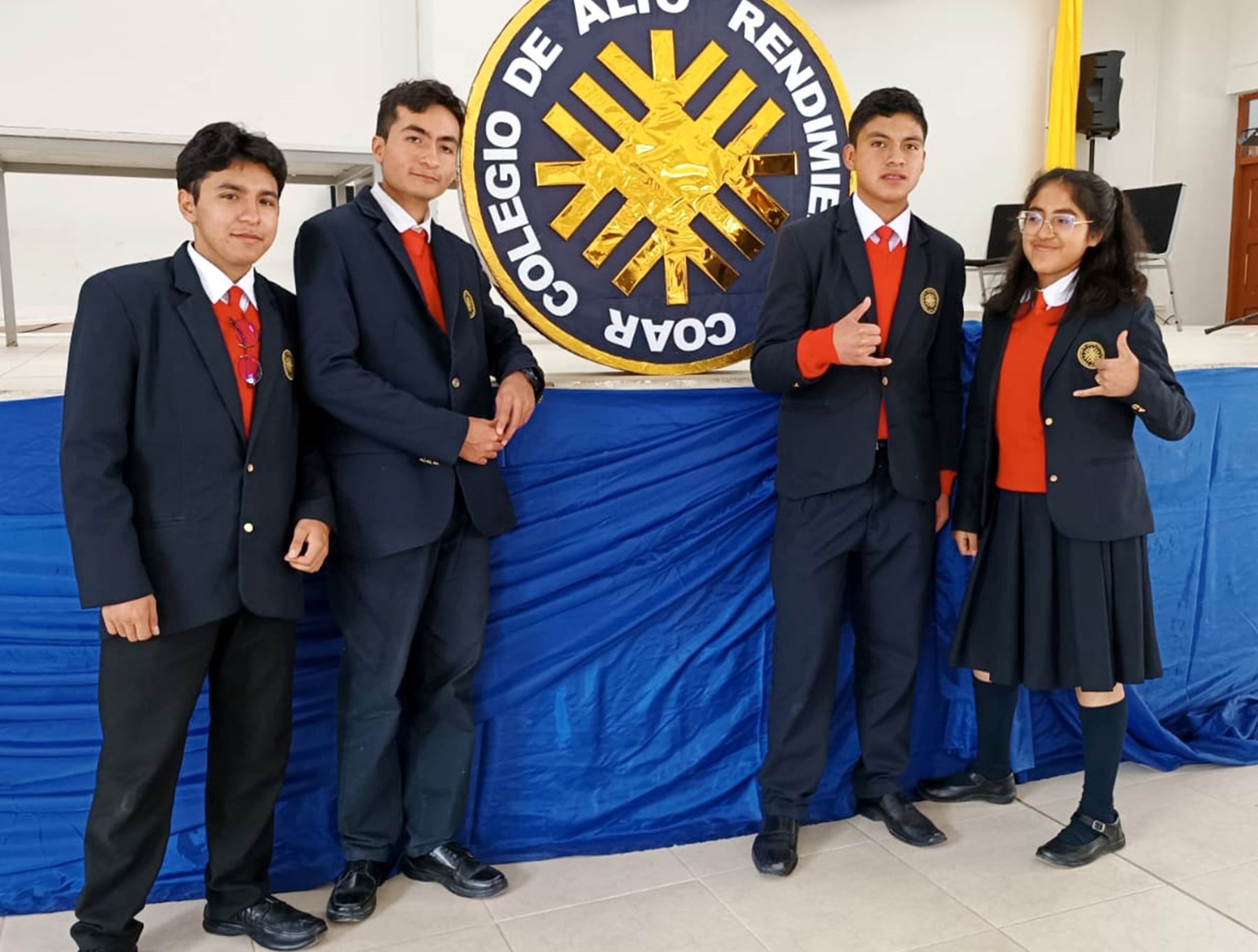 Cuatro estudiantes del Colegio de Alto Rendimiento (COAR) de Cajamarca viajarán en julio a Nueva York, Estados Unidos, para competir en olimpiada internacional de matemáticas. ANDINA/Difusión