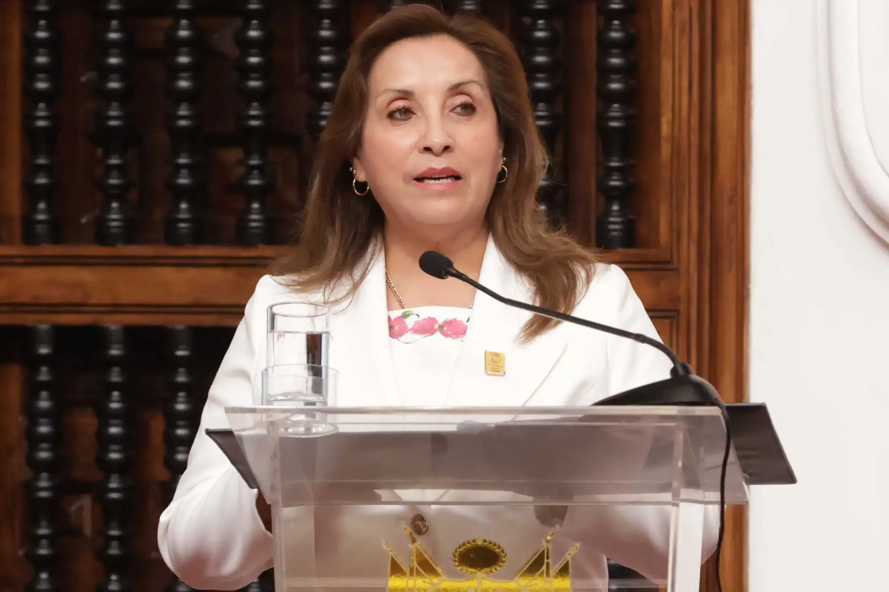 La presidenta de la república, Dina Boluarte, participa en el lanzamiento del programa "Certificados de Carrera de Google". Foto: ANDINA/ Luis Iparraguirre