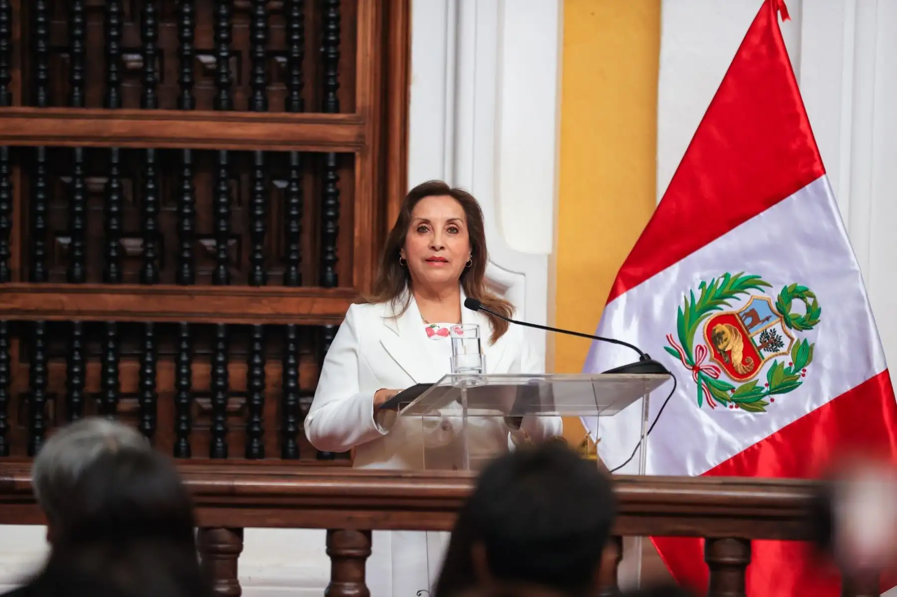 La presidenta de la república, Dina Boluarte, participa en el lanzamiento del programa "Certificados de Carrera de Google". Foto: ANDINA/ Prensa Presidencia