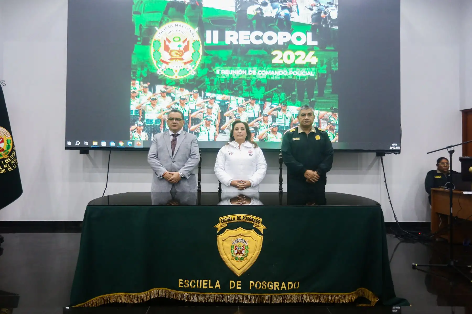 Ceremonia de Inauguración de la II Reunión de Comando Policial - RECOPOL 2024.
Foto: ANDINA/Prensa Presidencia