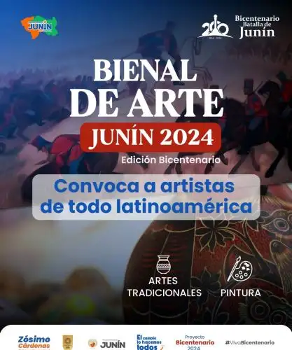 La ceremonia a llevarse a cabo en la sede del Ministerio de  Cultura, contará con la presencia del gobernador regional de Junín, Zósimo Cárdenas Muje; la ministra Leslie Urteaga; y el coordinador de la I Bienal, Carlos Valdez Espinoza.