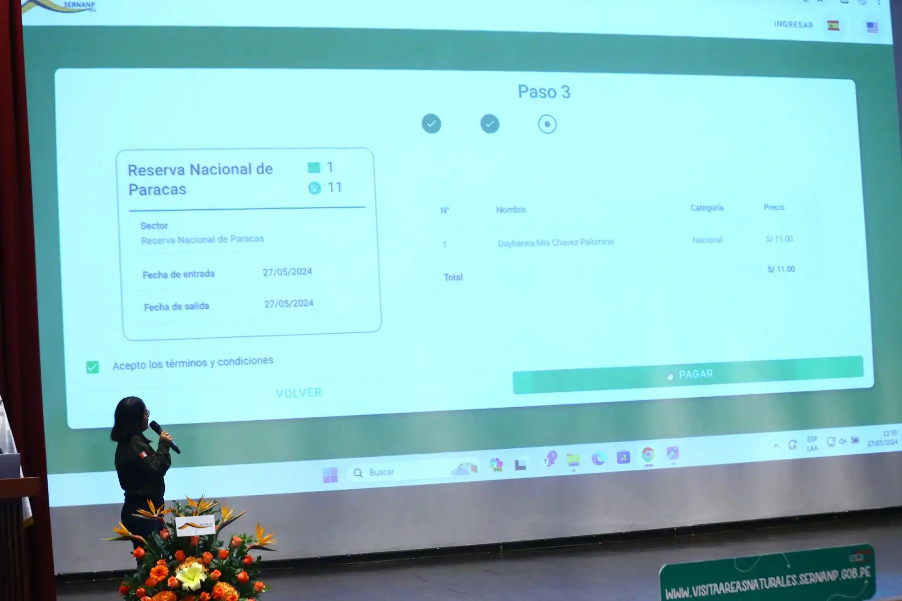 El Ministerio del Ambiente  y el Servicio Nacional de Áreas Naturales Protegidas por el Estado , realizan el lanzamiento de la plataforma de venta de tickets electrónicos para ingreso a las Áreas Naturales Protegidas, que beneficiará a 1´500 000 (un millón quinientos mil) visitantes al año aproximadamente.
Foto: ANDINA/Eddy Ramos