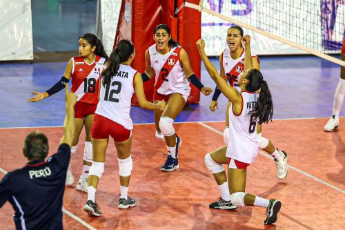 Selección Peruana Femenina de Voleibol U 17 en la Copa Panamericana 2024.
