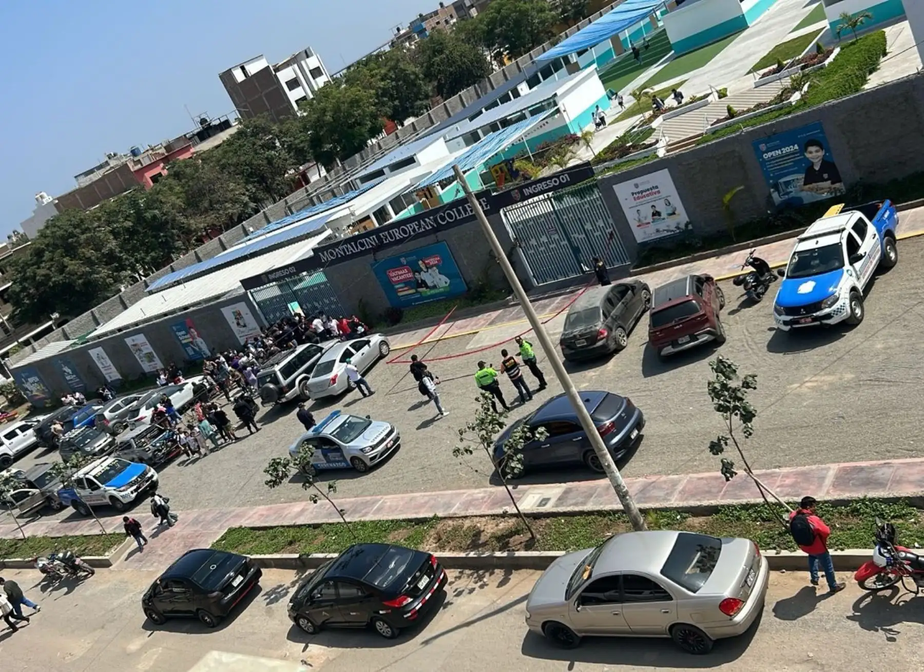 Un nuevo atentado contra un colegio privado de Trujillo se registró esta mañana en la capital de La Libertad. El ataque se produjo esta mañana, en pleno horario de clases. ANDINA/Difusión