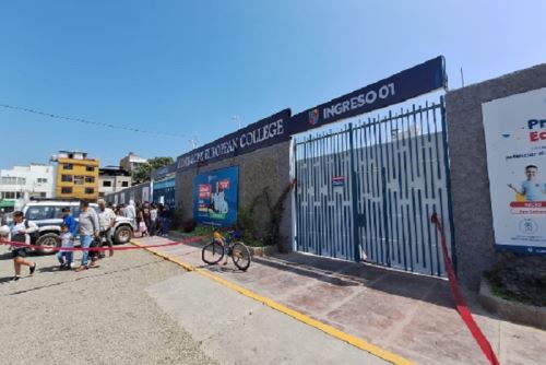 El atentado a la institución educativa Montalcini de Trujillo se registró cuando se dictaba clases. Foto: ANDINA/Difusión