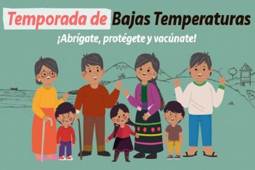 La publicación del especial web del Minsa forma parte de la campaña denominada "Temporada de bajas temperaturas: ¡Abrígate, protégete y vacúnate!”.