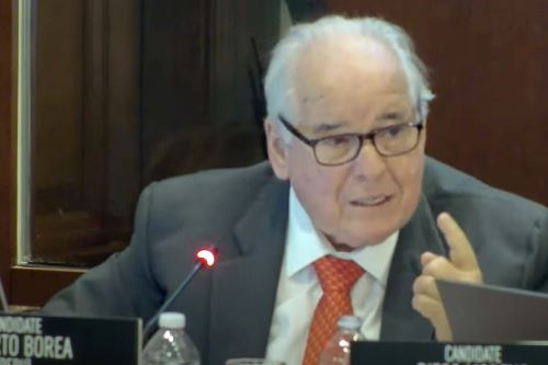 Alberto Borea, integrante electo de la Corte Interamericana de Derechos Humanos. Captura TV