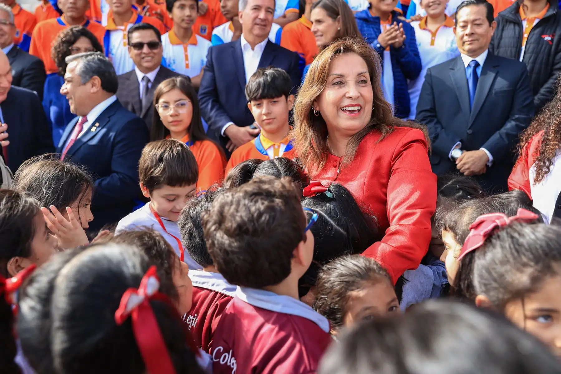 Presidenta Dina Boluarte, participa en la suscripción del contrato con Panam Sports que permitirá la organización de los XX Juegos Panamericanos y Parapanamericanos Lima 2027.
Foto: ANDINA/Prensa Presidencia
