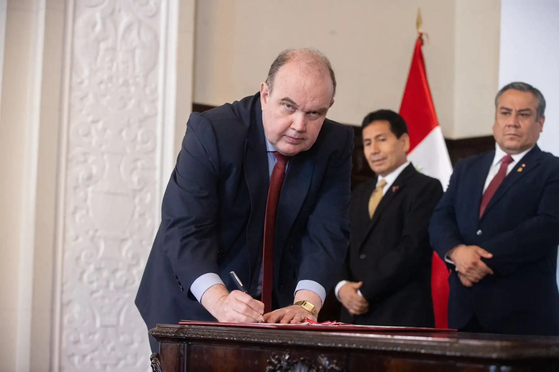 Presidenta Dina Boluarte, participa en la suscripción del contrato con Panam Sports que permitirá la organización de los XX Juegos Panamericanos y Parapanamericanos Lima 2027.
Foto: ANDINA/Prensa Presidencia