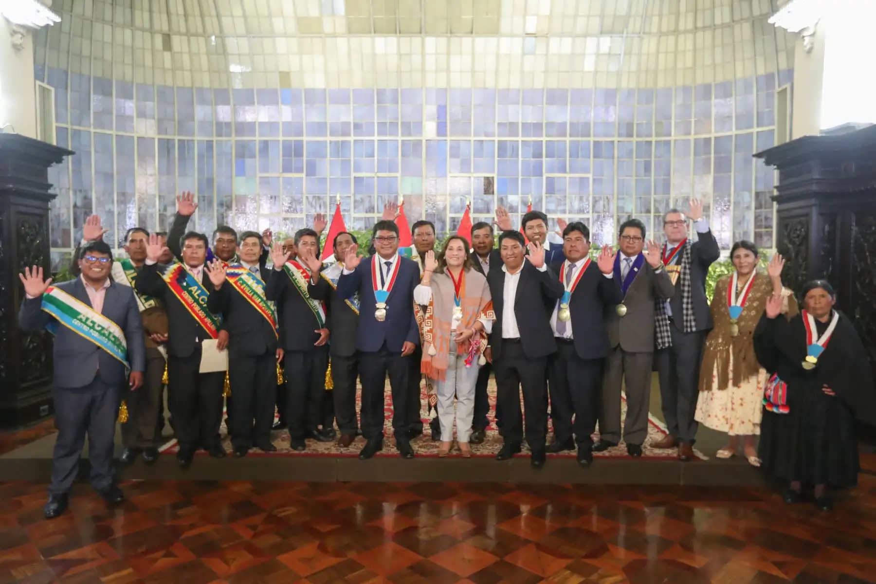 Presidenta Dina Boluarte participa en la promulgación de la Ley que declara de interés Nacional la Creación de la Universidad Nacional Fronteriza Autónoma de Yunguyo.
Foto: ANDINA/Prensa Presidencia