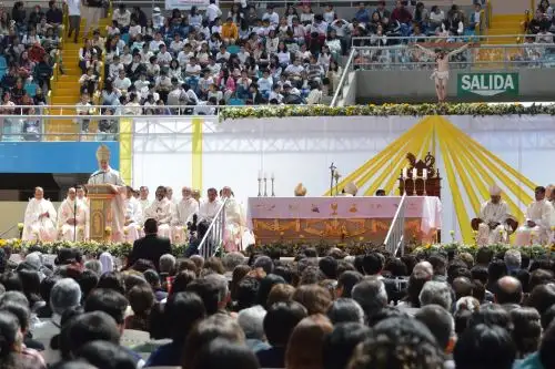 El nuncio apostólico agradeció la invitación de la Diócesis de Cajamarca para celebrar la solemnidad del Corpus Christi. Foto: ANDINA/Cortesía Eduard Lozano