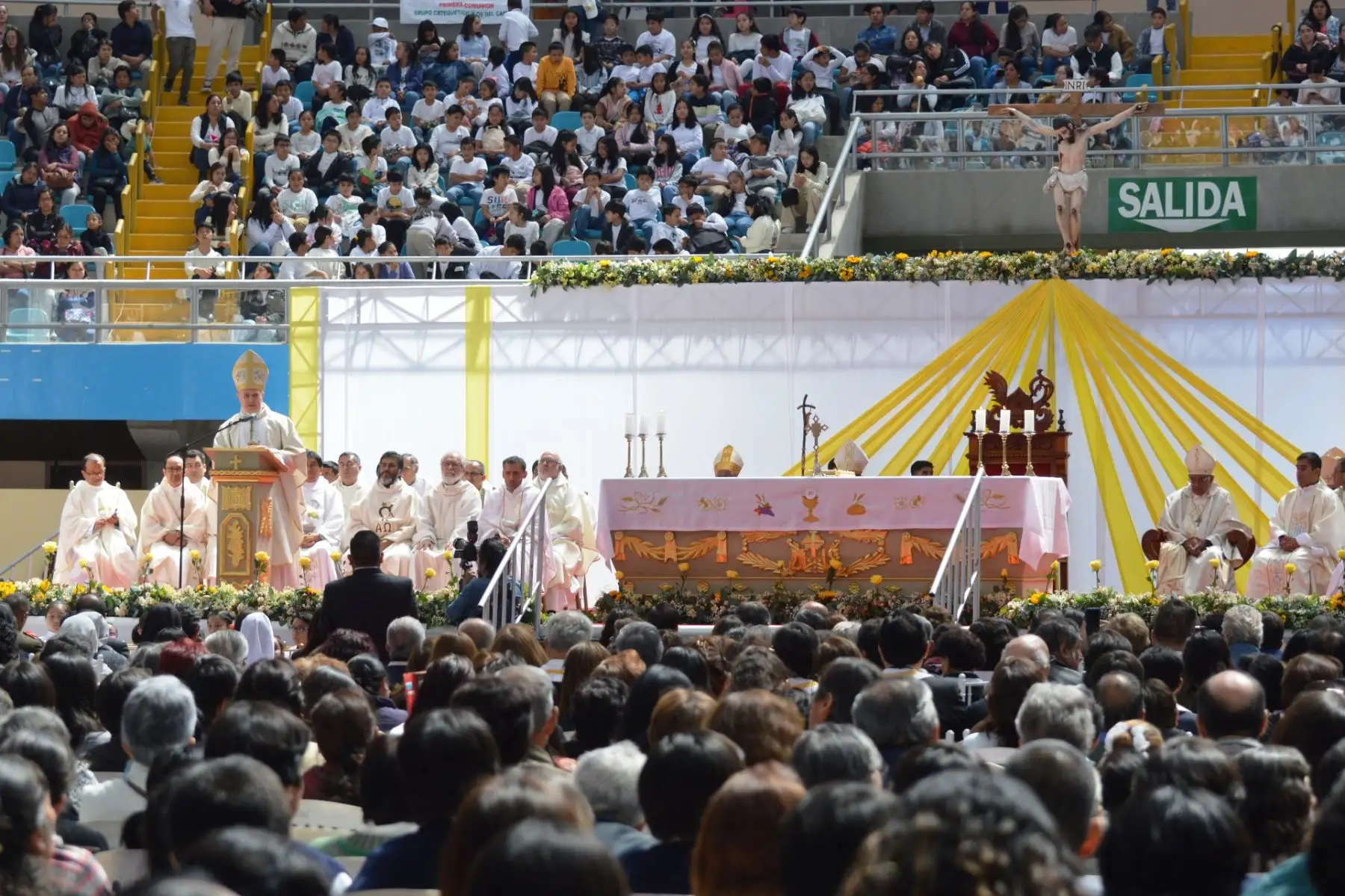 El nuncio apostólico agradeció la invitación de la Diócesis de Cajamarca para celebrar la solemnidad del Corpus Christi. Foto: ANDINA/Cortesía Eduard Lozano