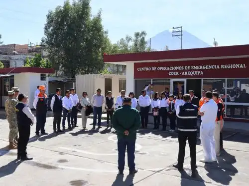 Con éxito se desarrolló en Arequipa el Simulacro Nacional Multipeligro 2024. El ejercicio consistió en simular un terremoto de magnitud 8.2 con epicentro en Mollendo.