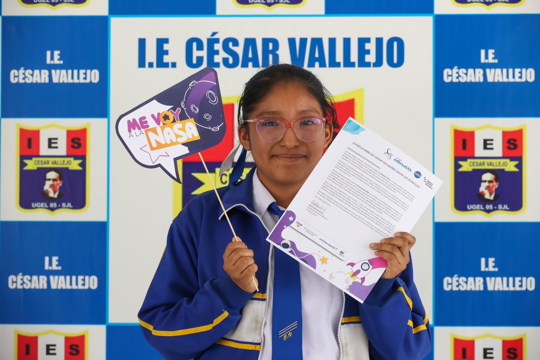 Con más de 1.651 inscritas de 16 departamentos del país, la Fundación She Is seleccionó este 2024 a cinco estudiantes peruanas para formar parte de la tercera misión del programa Ella es Astronauta Foto: ANDINA/Juan Carlos Guzmán
