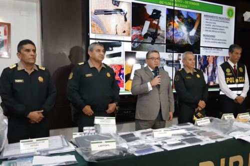 En conferencia de prensa, el titular del Interior reafirmó su respaldo a la Policía Nacional. Foto: ANDINA/Difusión
