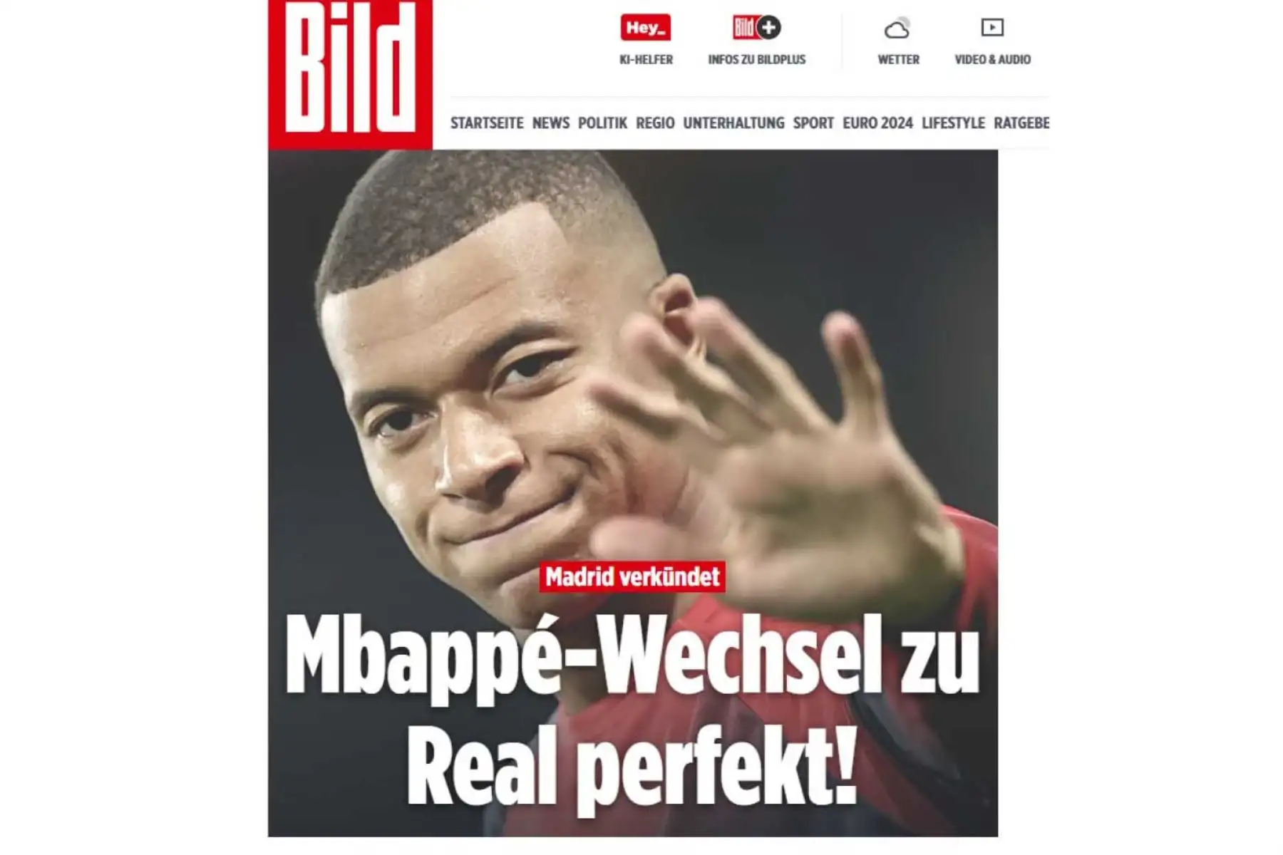 Mbappé cumple su sueño de firmar por el campeón de Europa. Foto: Captura TV
