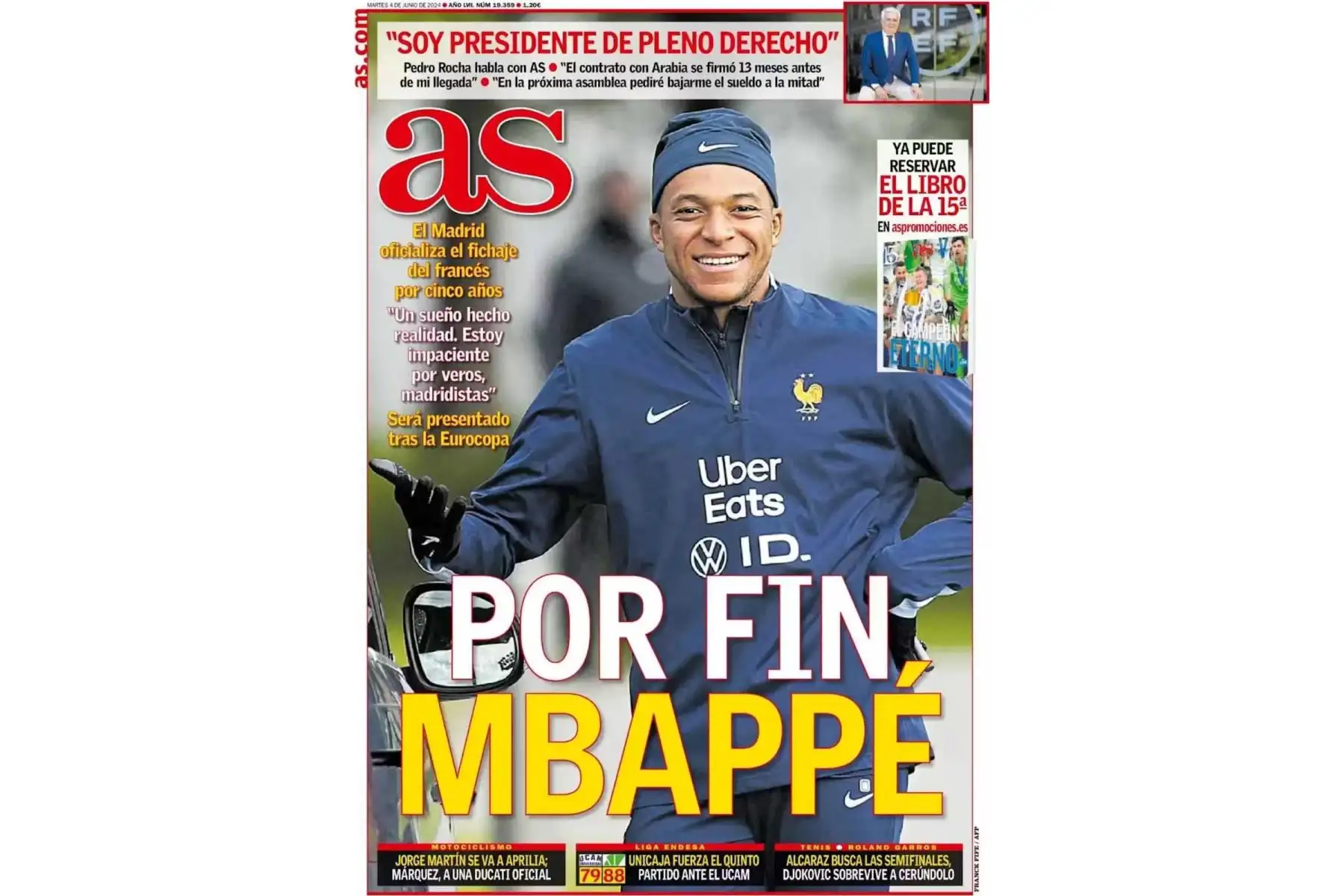 Numerosos medios de todo el mundo han dedicado sus portadas a uno de los fichajes más importantes en la historia del fútbol. Foto: Captura TV