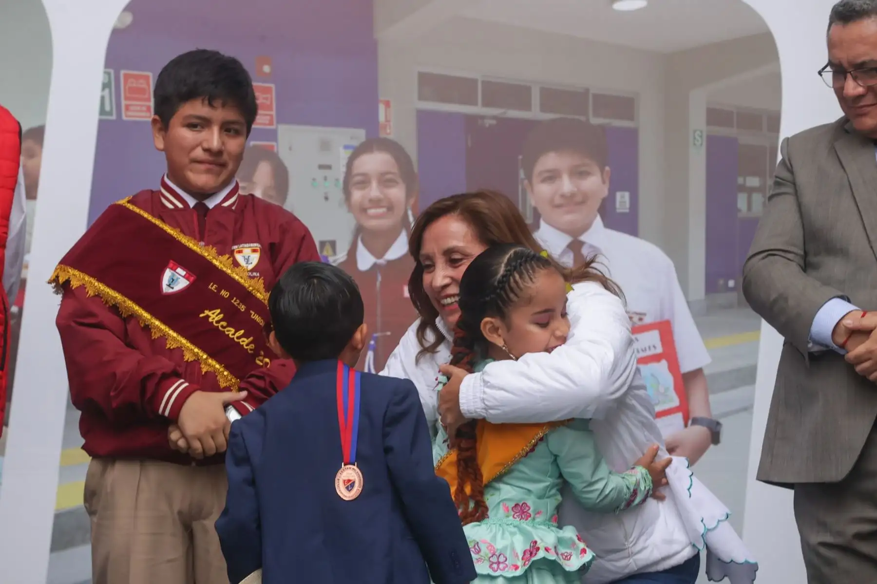 Presidenta de la República, Dina Boluarte, inaugura la quinta Escuela Bicentenario, I. E. 1235 Unión Latinoamericana. Foto: ANDINA/ Prensa Presidencia