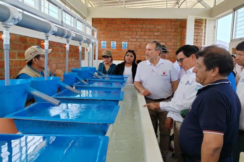 Plan Binacional Perú-Ecuador inauguró importante centro de producción de alevines. Foto: ANDINA/Difusión