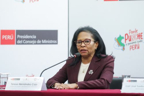 Ministra de la Mujer y Poblaciones Vulnerables, Teresa Hernández. Foto: PCM/Archivo