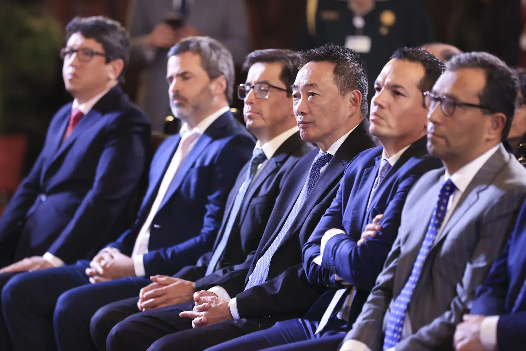 Ceremonia de firma de leyes para impulsar el desarrollo y la competitividad del sector portuario. 
Foto: ANDINA/ Prensa Presidencia