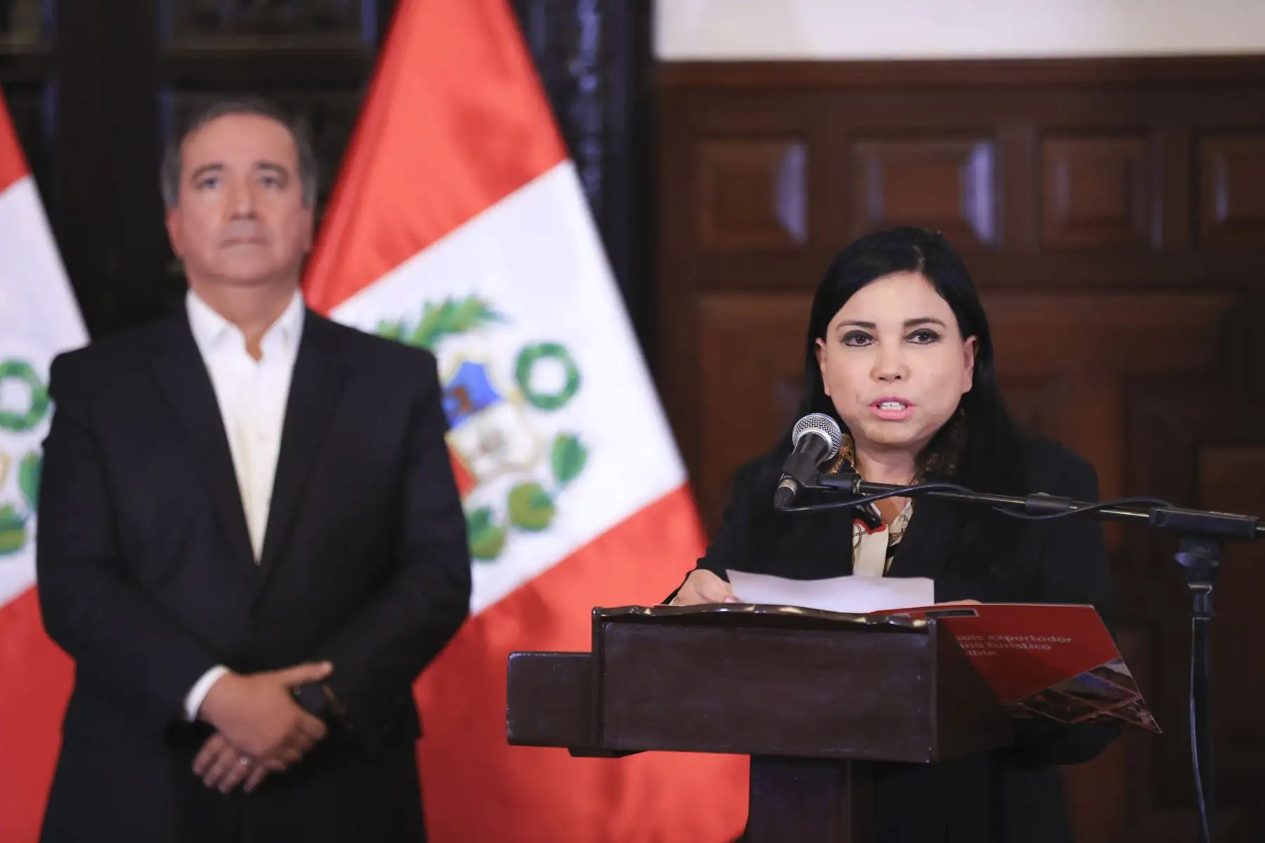 Ceremonia de firma de leyes para impulsar el desarrollo y la competitividad del sector portuario. 
Foto: ANDINA/ Prensa Presidencia