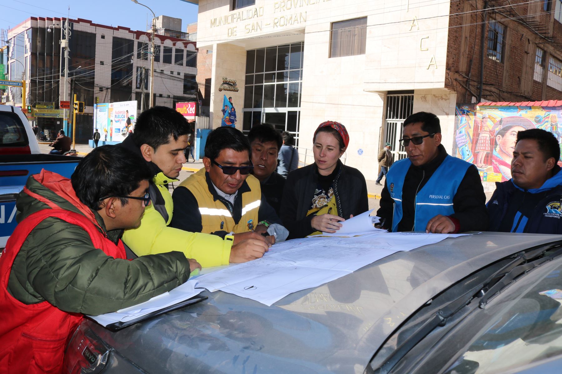 Un equipo de Promovilidad efectuó una visita técnica a la ciudad de Juliaca, capital de la provincia puneña de San Román. Foto: ANDINA/MTC