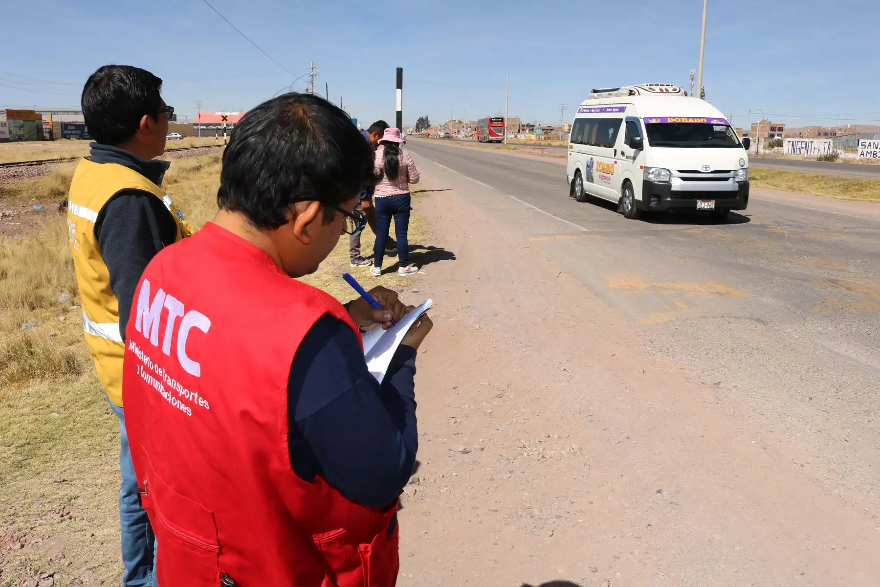 Un equipo de Promovilidad efectuó una visita técnica a la ciudad de Juliaca, capital de la provincia puneña de San Román. Foto: ANDINA/MTC