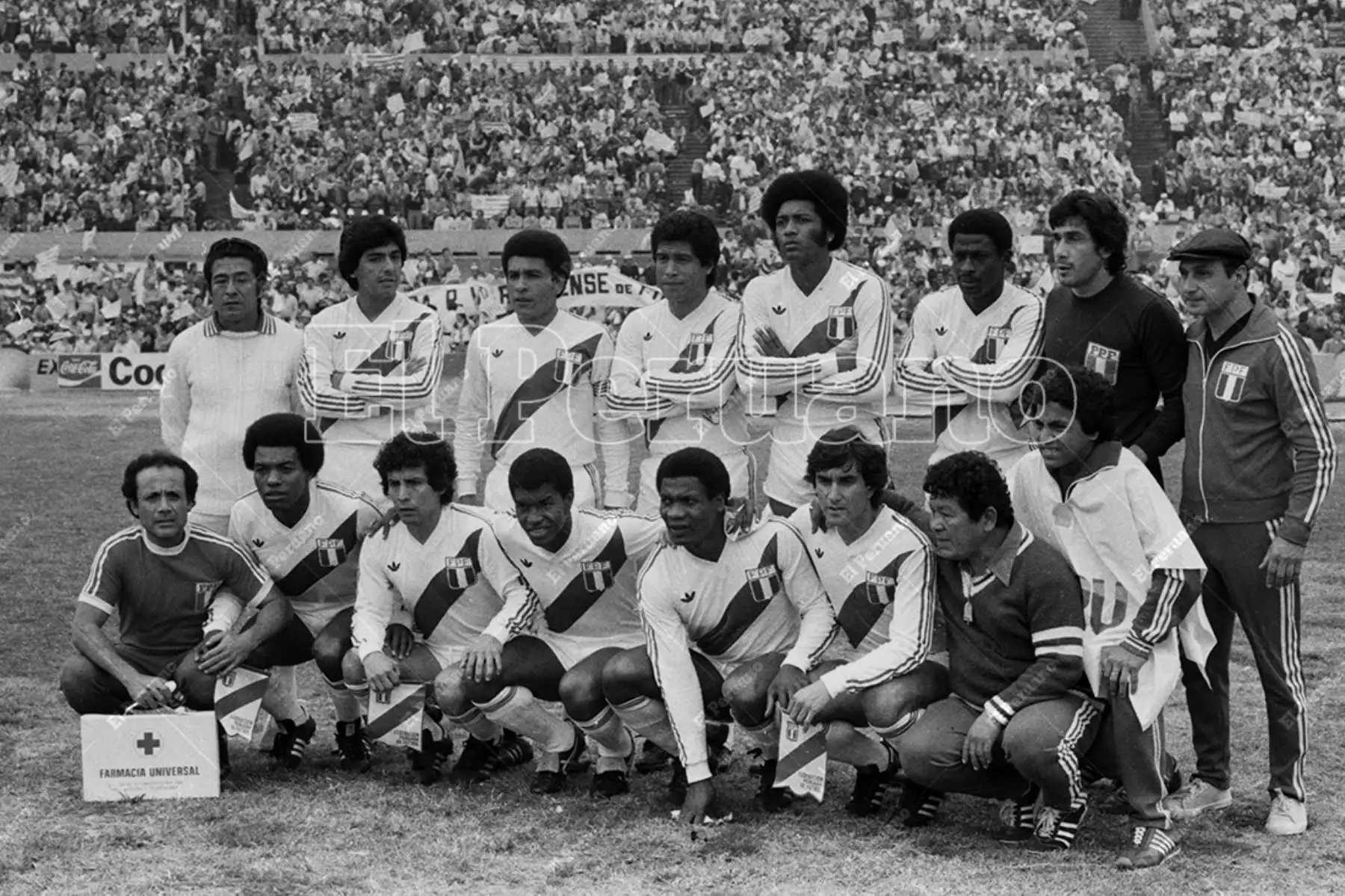 Montevideo, Uruguay - 23 agosto 1981 / Guillermo La Rosa en la formación de la selección peruana que venció a Uruguay 2-1 por las eliminatorias al mundial de España 82. Foto: Archivo Histórico de El Peruano / Rómulo Luján