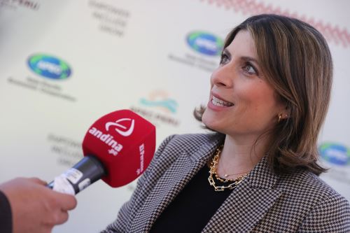 Virginia Messina, vIcepresidenta sénior del World Travel & Tourism Council. Foto: ANDINA/Melina Mejía.