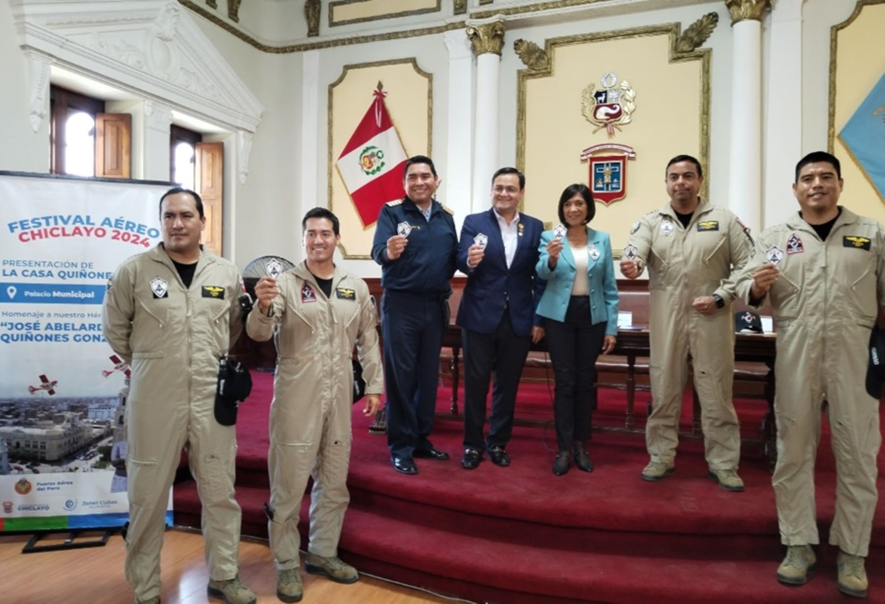 Más de 20,000 visitantes espera recibir el Festival Aéreo Chiclayo 2024, que reunirá a las Fuerzas Aéreas de Perú, Estados Unidos y Colombia, este 15 y 16 de junio en la base aérea Pedro Ruiz Gallo, en conmemoración del 83 aniversario de la inmolación del capitán FAP  José Abelardo Quiñones Gonzáles en defensa del territorio patrio.