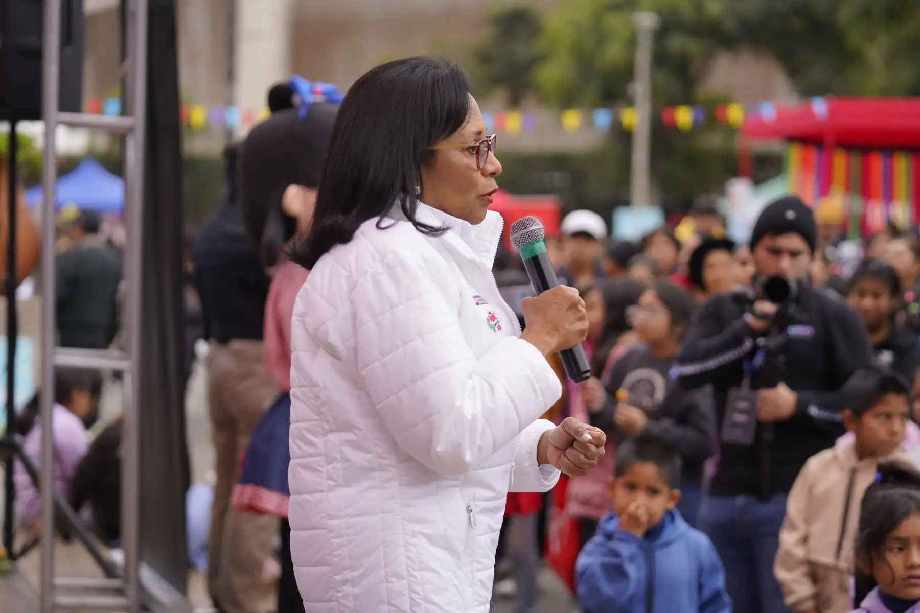 Ministerio de la Mujer y Poblaciones Vulnerables organiza la feria lúdica multisectorial por el Día Internacional del Juego: “El Juego es un Derecho, Juguemos”.
Foto: MIMP