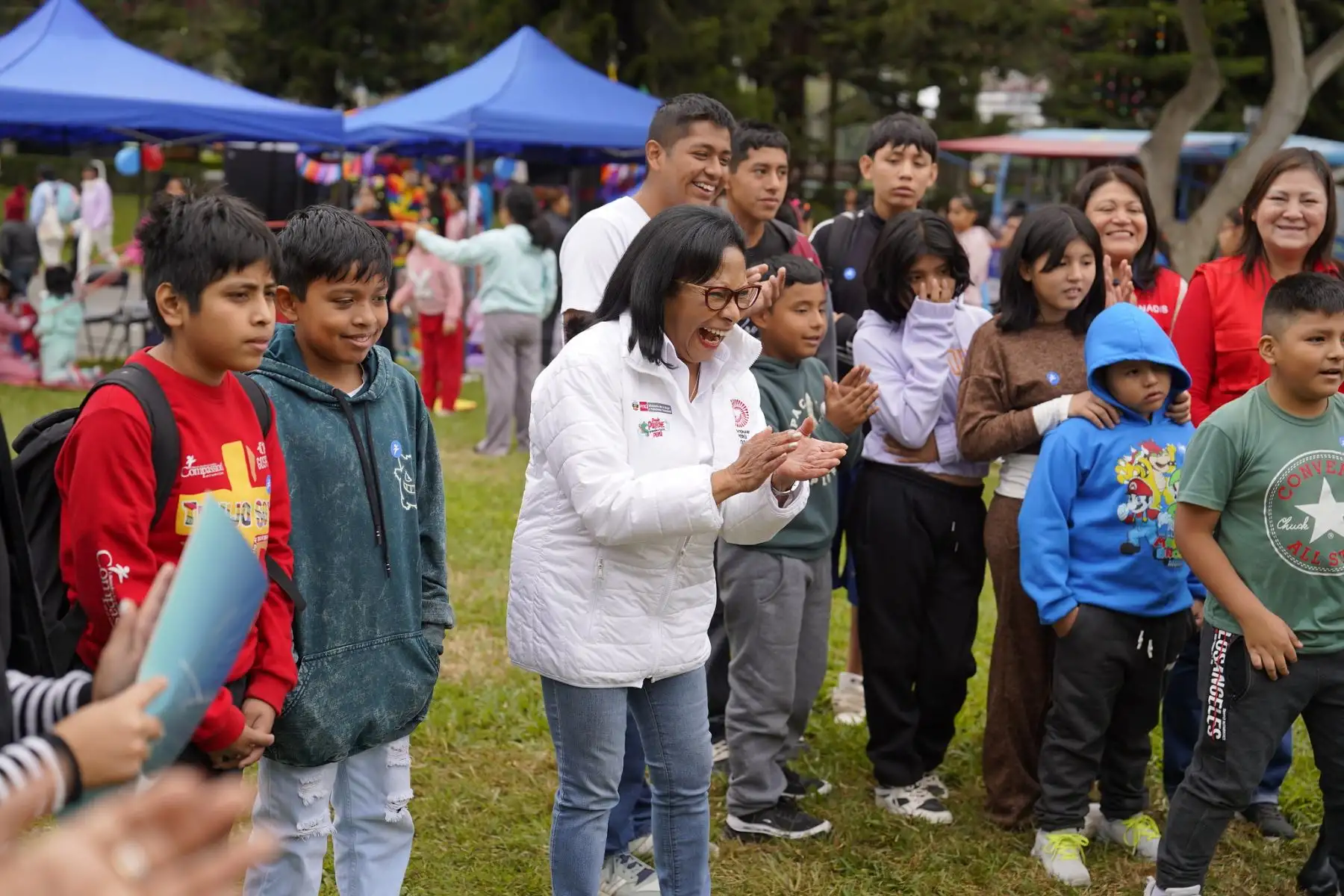 Ministerio de la Mujer y Poblaciones Vulnerables organiza la feria lúdica multisectorial por el Día Internacional del Juego: “El Juego es un Derecho, Juguemos”.
Foto: MIMP