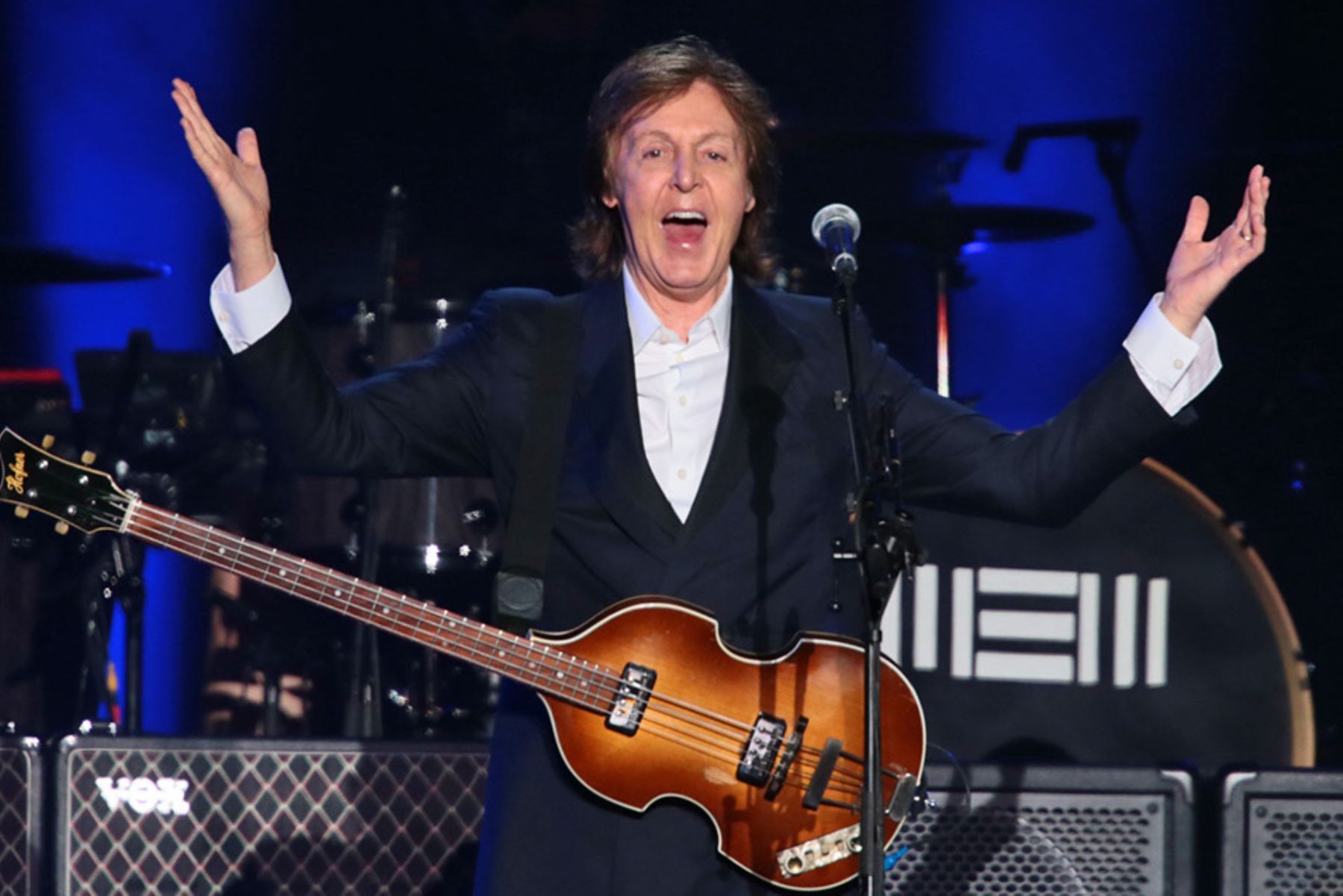 Fotografía tomada el 26 de abril de 2014. Paul McCartney deslumbró y cautivó a miles de fanáticos en un inolvidable concierto en Lima. Foto: ANDINA/Carlos Lezama Villantoy