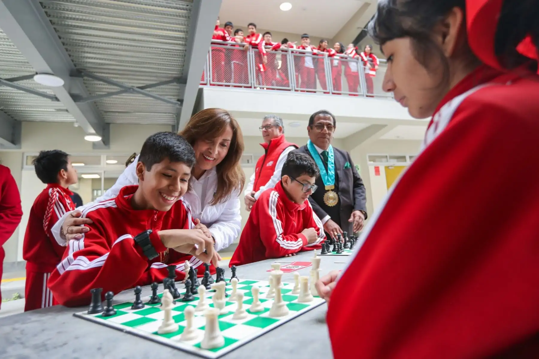 La presidenta Dina Boluarte inaugura la séptima Escuela Bicentenario, I.E. 0083 San Juan Macías, en San Luis. Foto: ANDINA/ Prensa Presidencia