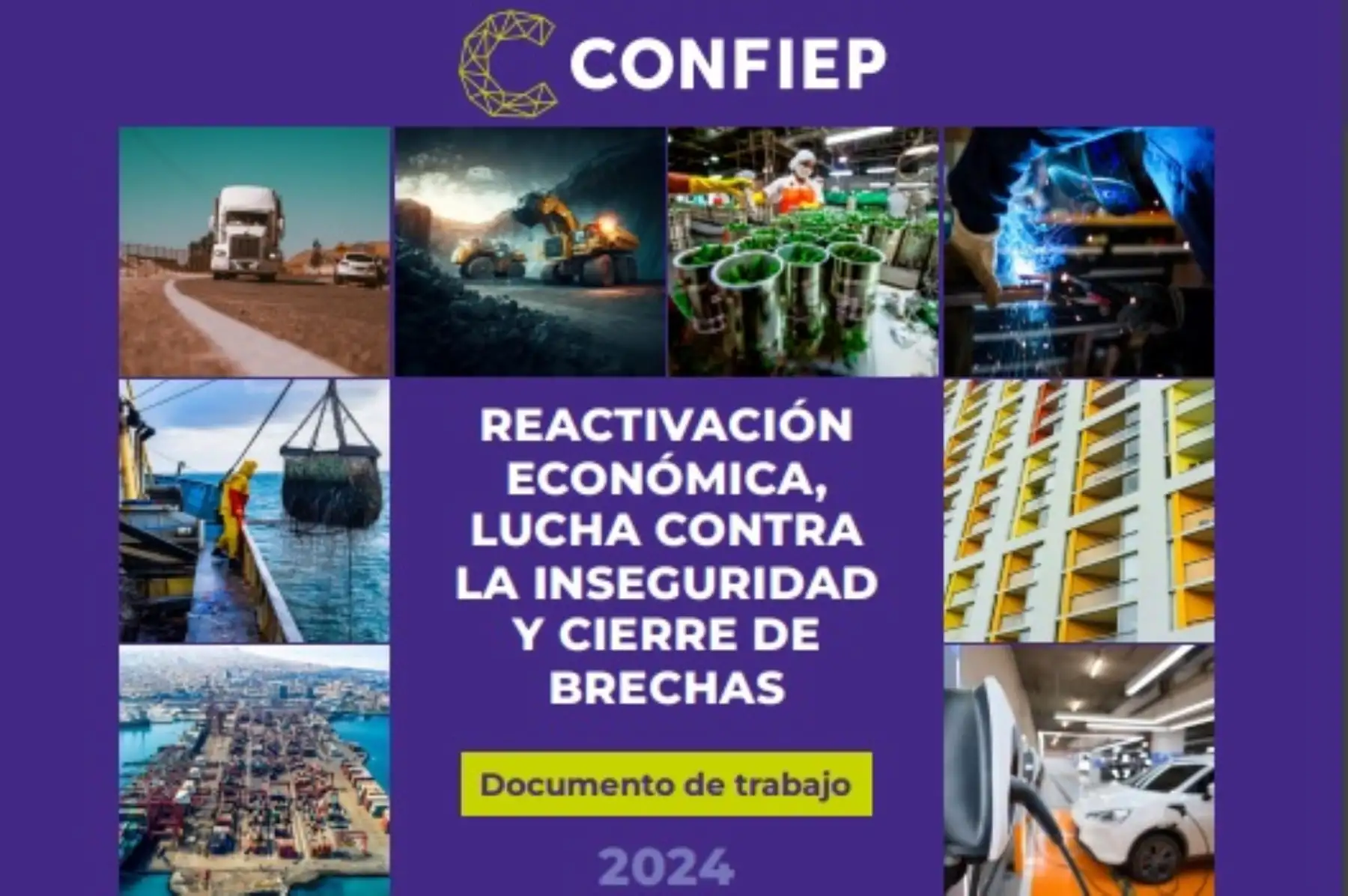 Propuestas de reactivación económica y lucha contra la inseguridad 2024 de la Confiep. Foto: Cortesía.