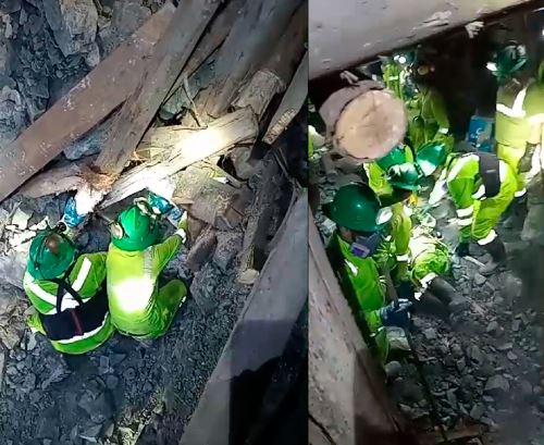 El COER La Libertad informó hoy que dos trabajadores de la mina Poderosa murieron tras un derrumbe registrado en un socavón ubicado en Pataz. La tragedia ocurrió el viernes 7 de junio. ANDINA/Difusión