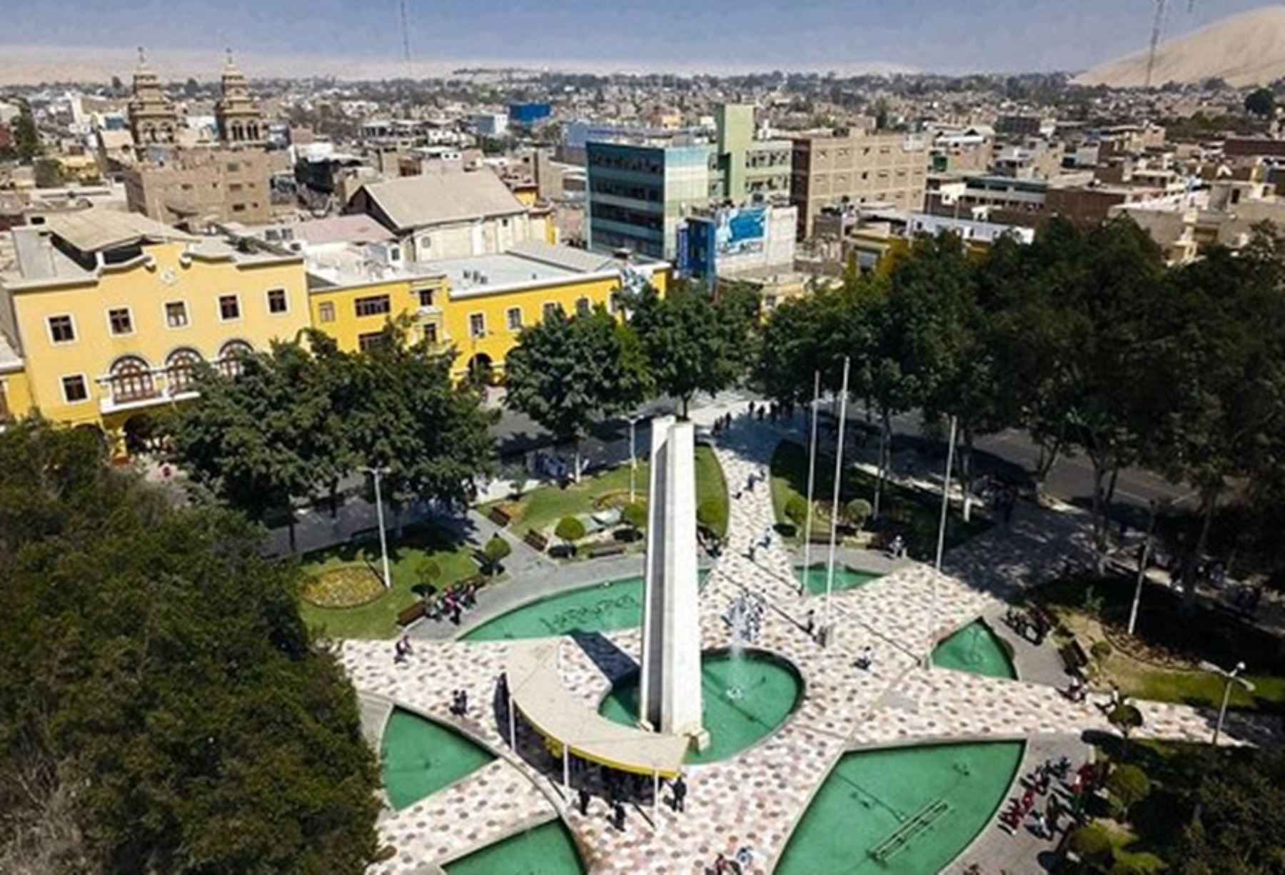 Plaza de Armas de la ciudad de Ica.