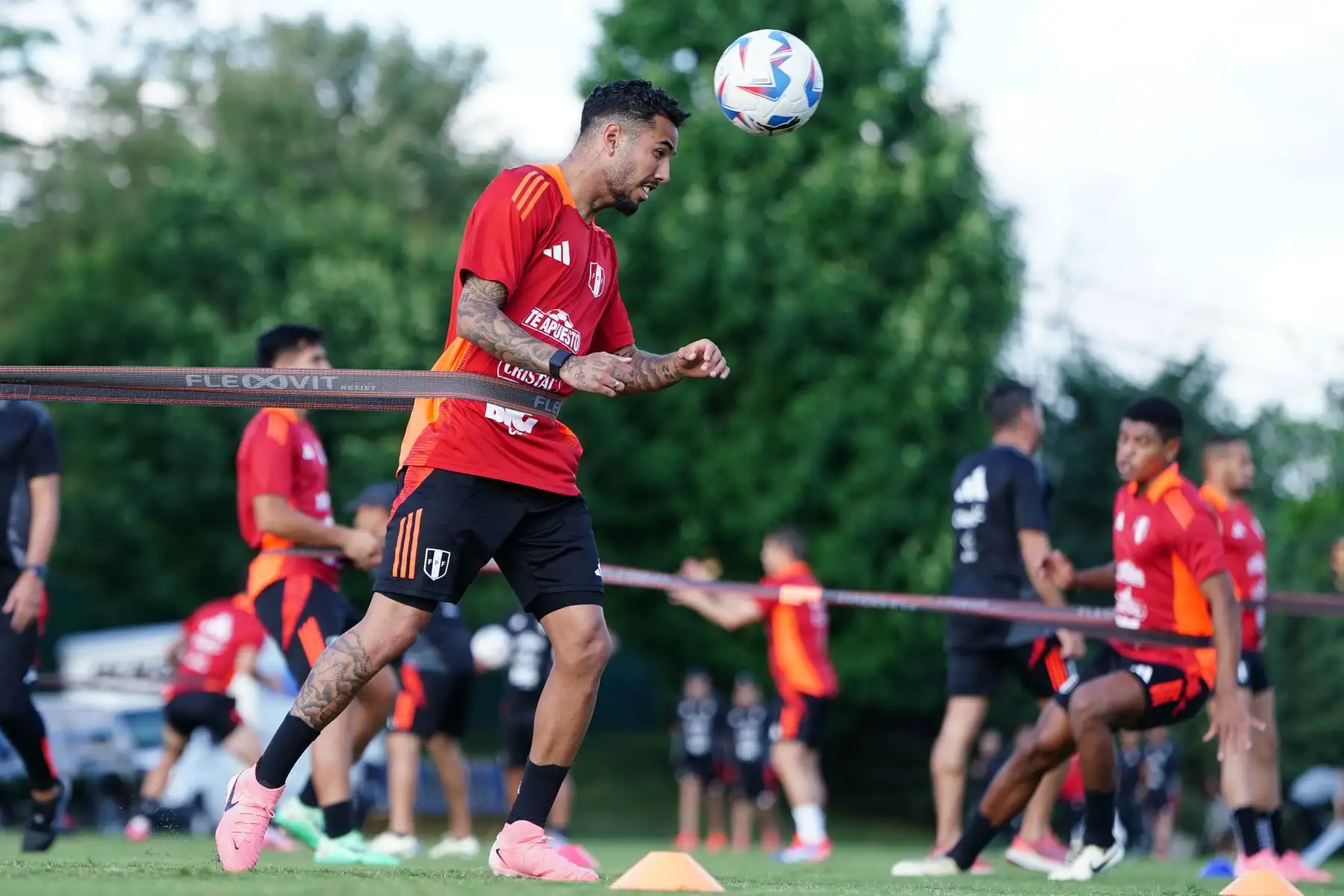 Entrenamiento de la selección peruana, juega este viernes 14 de junio su último amistoso previo a la Copa América en el Estadio Subaru Park, en Chester, Pensilvania (Estados Unidos).
Foto: ANDINA/Difusión