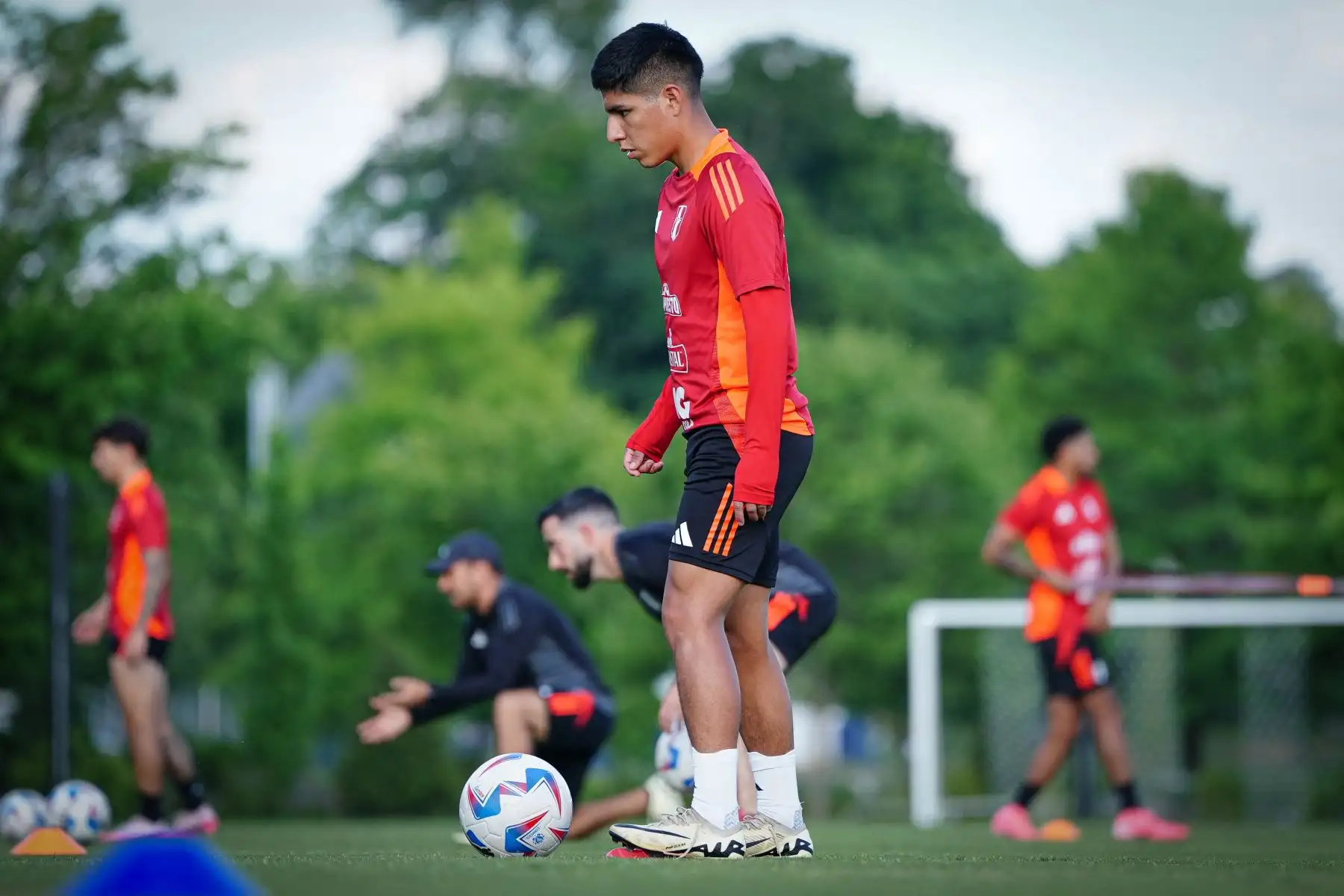 Entrenamiento de la selección peruana, juega este viernes 14 de junio su último amistoso previo a la Copa América en el Estadio Subaru Park, en Chester, Pensilvania (Estados Unidos).
Foto: ANDINA/Difusión